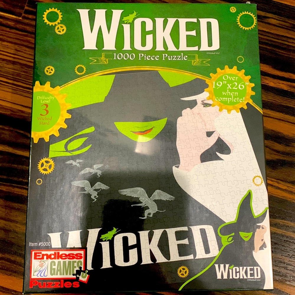 NWT Endless Games Wicked 1000 Piece Jigsaw Puzzle